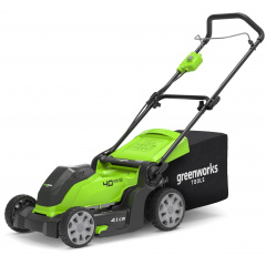 Продажа аккумуляторных газонокосилок Greenworks G40LM41K4 по цене 28990 ₽