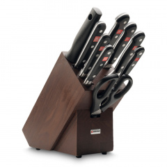 Продажа ножа WUESTHOF Classic, коричневая подставка, 9 предметов по цене 68790 ₽