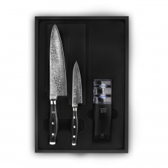 Продажа ножа YAXELL серия «GOU» (101 слой) дамасская сталь по цене 46290 ₽